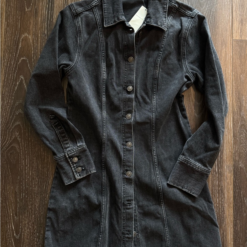 Abercrombie & Fitch Black Denim Dress